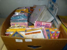 Box Containing Birthday and Wedding Cards