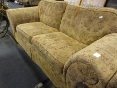Brown Patterned Sofa