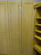 *Light Oak Two Door Wardrobe