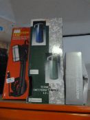 Inspection Lamp, Thermos Flask and a Corkscrew