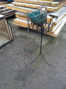 Two Wrought Iron Plant Pedestals