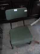 Child's Green Plastic and Tubular Metal Desk Chair