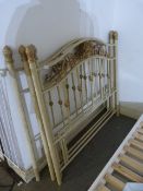 Two Pairs of Tubular Metal Headboards