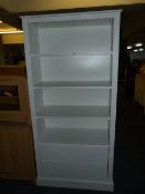 *White Bookshelf with Two Drawers