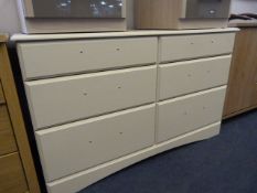 *Light Beech Effect Six Drawer Chest