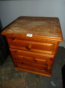 Small Pine Bedside Cabinet