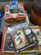 Collection of Board Games Including Scalextric Racing Game