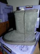 *Children's Shearling Boots (Grey) Size:2