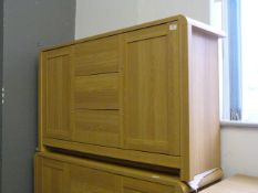 *Light Oak Two Door, Three Drawer Sideboard