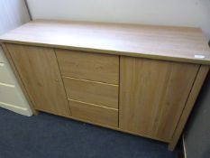 *Beech Effect Sideboard with Two Door and Three Drawers
