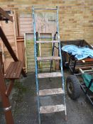 Pair of Folding Tubular Steel Steps