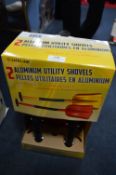 *TWO ALUMINUM UTILITY SHOVELS
