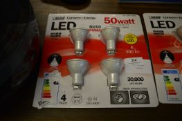 *FEIT GU10 DIMMABLE LIGHT BULBS 4PK