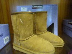 *KIRKLAND SHEEPSKIN BOOTS (CHESTNUT) SIZE:12