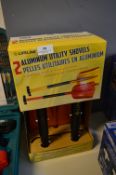 *TWO ALUMINIUM UTILITY SHOVELS