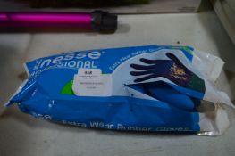 *FINESSE BLUE RUBBER GLOVES