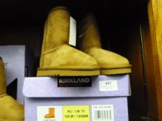 *KIRKLAND SHEEPSKIN BOOTS (CHESTNUT) SIZE:11
