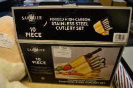 *SABATIER STAINLESS STEEL KNIFE SET