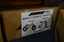 *SONIC 2-IN-1 BALANCE BIKE