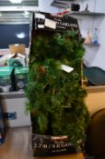 *KS PRE LIT GARLAND 9FT CHRISTMAS TREE