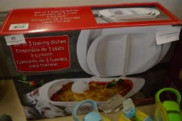 *PORCELAIN BAKEWARE 3PCE