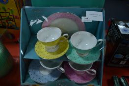 *TEA SET WITH PLATE 5PCE