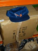 *Case Containing 150 Blue Baseball Caps Printed 