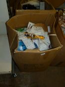 *Box Containing Mixed Items of Haberdashery, Pricing Guns, etc.