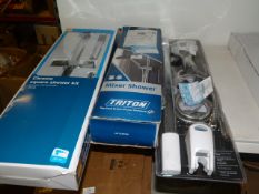 *Three Chrome Shower Systems