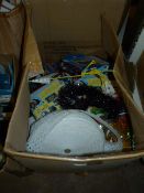 *Box Containing Assorted Tinsel, Cooler Bags, Curtain Tape, etc.