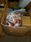 *Box Containing Assorted England Wigs, Cups, etc.