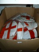 *Box Containing Assorted England Hats and Other Merchandise