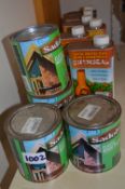 *Six Bottles of Chimseal and Four Sadolin Wood Protection