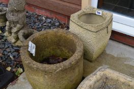 *Two Circular Planters