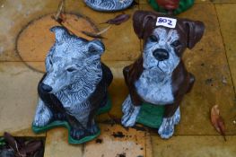 *Two Dog Garden Ornaments