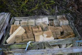 *Pallet Containing Concrete Walling Blocks
