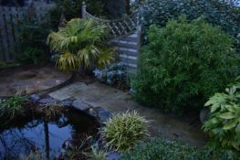 *Contents of Garden 2 (To Be Dismantled by Buyer) Which Includes; Patio Set, Plants, Waterfall,