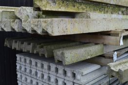 *Eight 7' Slotted Concrete Posts