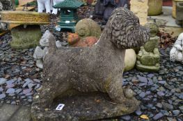 *Concrete Dog Figurine