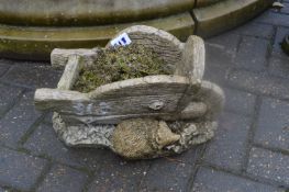 *Garden Ornament of Wheelbarrow and Hedgehog