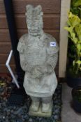 *Concrete Figurine of Oriental Warrior