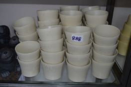 *Large Quantity of Cream Indoor Plant Pots