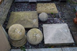 *Assorted Pier Caps Including Spheres