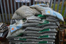 *Pallet Containing a Large Quantity of Green Granite Chippings