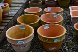 *Six Terracotta Plant Pots