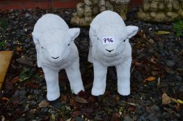 *Two Lamb Figurines
