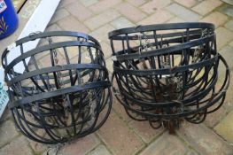 *Nine Metal Hanging Baskets