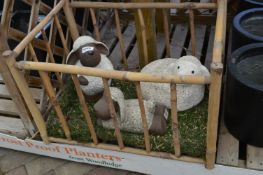 *Three Decorative Sheep Ornaments