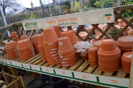 *Large Quantity of Terracotta Plant Pots and Trays (Assorted Sizes)