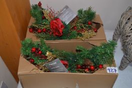 *Two Boxed Christmas Decorations